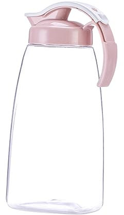 Garneck Pichet à Eau Chaud Ou Froid Carafe à Jus Plastique Bouilloire à Boissons Pot à Jus Bières Thés Glacés Lait Etc