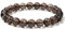 Landorilo Handmade Echte Naturstein Perlen Heilsteine Armband Damen Herren, 8MM Runde Edelsteine Yoga Armbänder, Glücksarmband, Kreative Schmuck Geschenke(Rauchquarz)