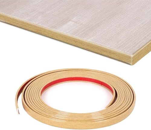 U-Form Selbstklebend,5M PVC Weichsockelleiste Holzmaserung Möbelkantenband Faltbarer Kantenschutz für Schrankkanten, Abschlussleiste, Arbeitsplatten (Bambus, 15mm * 5m)