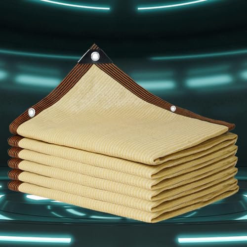 Filet d'ombrage Rectangulaire Voile d'ombrage Serre Voile D Ombrage Filet de Protection Voile d' ombrage pergola, terrasse, Plantes, Serre, poulailler, Cour,beige-3x5m