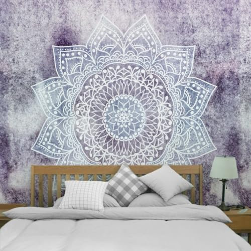 Wandbehang Boho Style Wandbehang Indien Mehrfarbig Blume Mikrofaser Wanddecke Upgrade Vertikale Ausrichtung Weich 150X100cm （Breite x Höhe）