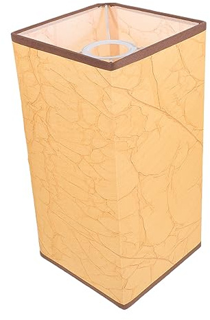 HOMOCONO Papier Lampenschirm E27 Fassung Retro Stil Quadratisch Vintage Ersatzlampenschirm Für Kronleuchter Und Deckenlampe Lichtdurchlässig Für Hotel Wohnzimmer Esszimmer
