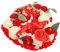 Levemolo Blumenkranz Zur Dekoration Beileid Trauergeschenk Tribut Rot Geformter Trauerkranz