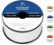 Abma Cord Cuerda Trenzada de Poliéster 4mm x 30m en Rollo - Blanco