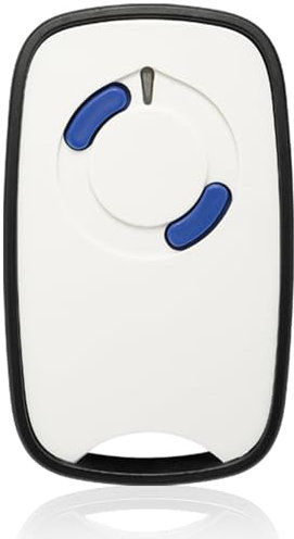 Koomando TDE2FC, Telecomando cancello Compatibile Faac TM1/TM2 433Mhz, sostituisce TM1 433 DS - DPH, TM2 433 DS - DPH, Made in Italy, Set facile con Microinterruttori, Pulsanti Robusti, Batteria 12V