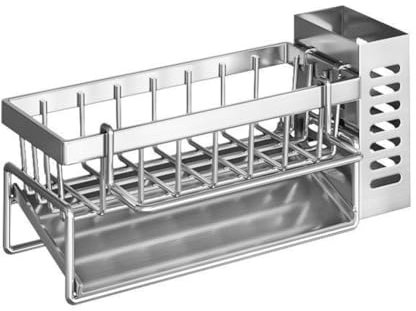 Fnfhsa Estante de Almacenamiento para Utensilios de Limpieza de Fregaderos, Escurridor Multifunción para Cocina, Escurridor de Esponjas, Escurridor de Trapos