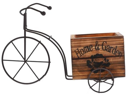 BESPORTBLE Fahrrad Blumentopf Ornament Dekorative Holzbox Für Blumenarrangements Langlebig Große Vielseitig Einsetzbar Im Innen Und Außenbereich Für Gartenliebhaber