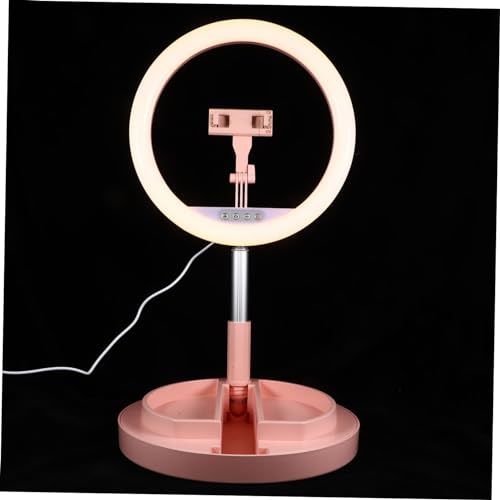 VILLCASE Lampe Anneau LED Pliable Rétractable Lumière Appoint pour Téléphone avec Modes Éclairage Et Pied Ajustable