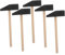 HANABASS 5pcs Mini Wooden Hammers Toy Mallets for Boys and Girls Building Blocks Safe and Creative Playset