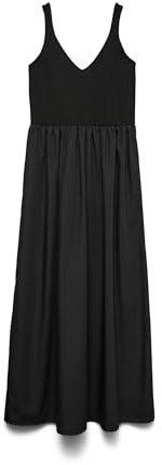 VERO MODA Damen Vmvally Sl Long Dress JRS Noos Vmvally Sl Long Dress JRS Noos (1er Pack)