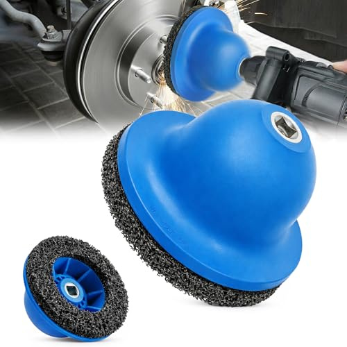 Wheel Hub Radnabenschleifer Auto: Siliziumkarbid-Kugelkopfschleifer Radnabenschleifer Blau Topfschleifer Radnabe Reinigen für 1/2 Schlagschrauber Autoliebhaber Innen-Ø 90mm Außen-Ø 150mm