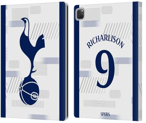Head Case Designs Offizielle Tottenham Hotspur F.C. Richarlison 2023/24 Spieler Leder-Wallet-Hülle Kompatibel mit Apple iPad Pro 12.9 2020/2021/2022