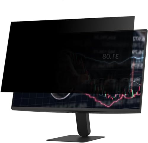 XINDERS Privacy Screen for Computer Monitor Eye Protection Anti Glare Blue Light Monitor Privacy Shield Screen 24 Inch 16:9 Aspect Ratio, 2-Pack
