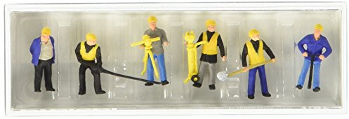 Preiser 10035 Track Maintenance Gang (6) with Tools Exclusive Figure Set