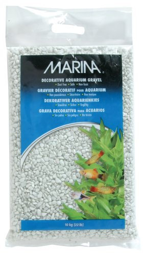 Marina Ghiaia Decorativa per Acquario Bianco 10kg