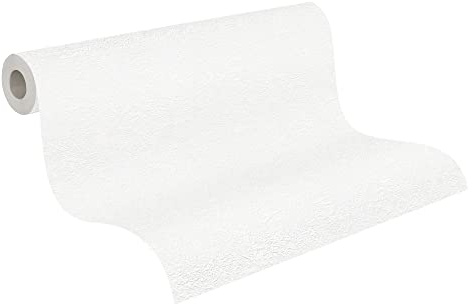 A.S. Création 25 x 1.06 m Made in Germany White Paintable Non-Woven Wallpaper 248817 2488 – 17
