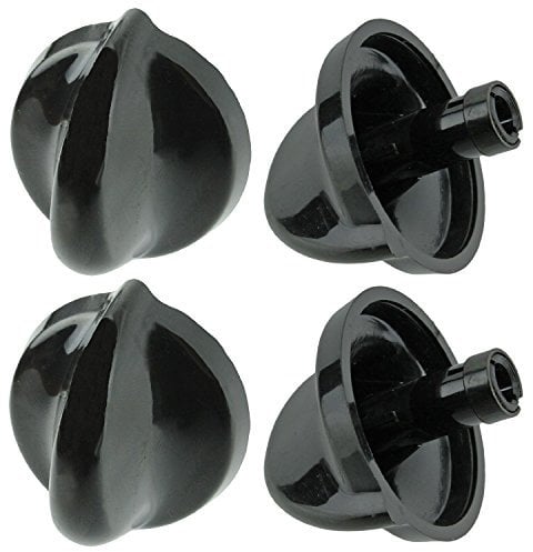 Belling Genuine Temperature Control Knob for Oven Cooker Hob (Black, Pack of 4 Knobs)