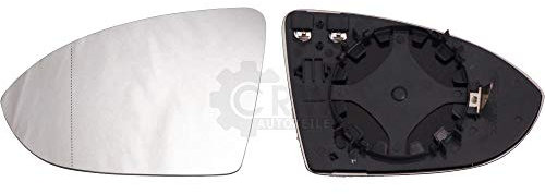 Spiegelglas + Haltefuss Links für VII asphärisch beheizbar Außenspiegel