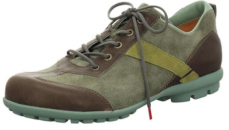 Think! Herren Kong Nachhaltige Wechselfußbett Schnürhalbschuhe, 7000 Olive Kombi, 43 EU