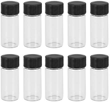 Milisten 20st Shampoo in Reisegröße Mini Glasgefäße Mit Deckel Klarer Behälter Glasbehälter Mit Deckel Wasserflaschen Aus Glas Reise-squeeze-flasche Glasflasche Phiole Klein Reisen