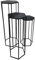 AltoBuy Razza - Lot de 3 Sellettes Gigognes Métal Noir