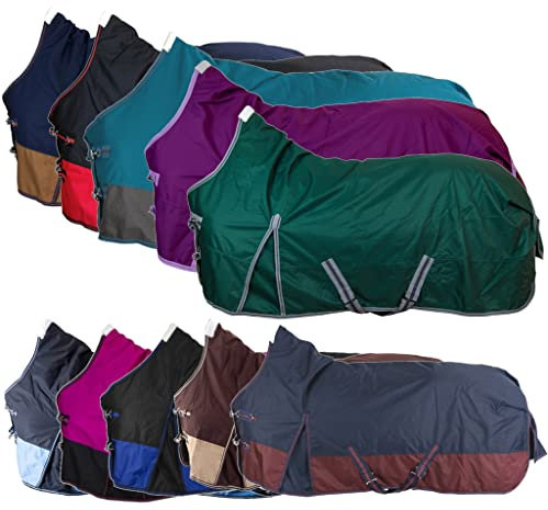 RL24 - Winterdecke High Neck 300g Füllung 600D BASICLINE Marine/Kastanie 115cm