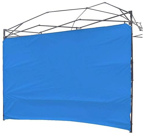 NINAT Toldo de Pared Solar Impermeable y protección Solar para toldo desplegable de 8 x 8 pies, kioscos de Pierna Recta, toldos instantáneos para Exteriores, 1 Paquete de Pared Lateral Azul Solo