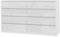 roe furniture Kommode mit 8 Schubladen - Modern Schubladenschrank - Komodenschrank - Schubladenkommode 140 cm Breit - Weiß Hochglanz