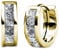 Hoop Loop Earrings for Women18K Gold with Sparkling Element Crystal with Jewellery Box for Women Wife Mother Daughter(HOOP-3-G)