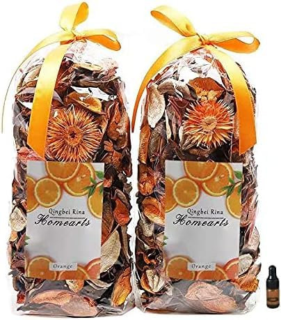Qingbei Rina Potpourri Decor,Orange Scent Potpourri Bowl Filler,Dekorative Vase Füller,Hochzeit Party Geschenk,Home Fragrance Sachets