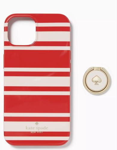Kate Sade Sailing Stripe iPhone 14 Pro Stability Ring Phone case