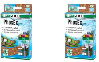 JBL PhosEx Ultra 6254100, Filtermasse zur Entfernung von Phosphat aus Aquarienwasser, 340 g (Packung mit 2)