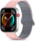 CHANRASI Cinturino magnetico compatibile con huawei watch fit 3,Silicone Sport Cinturino Magnet Link Cinturini per huawei watch fit 3,Grigio rosa chiaro