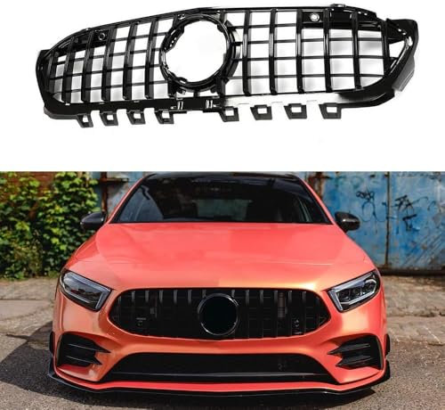 Griglia paraurti anteriore nera GT per Mercedes-Benz W177 Classe A A250 A35 AMG 2019-2022