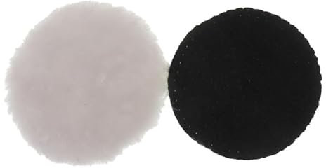 Annlpoy 4 Pezzi kit lucidatura auto tamponi spazzole per lucidatura in feltro lana 125mm, Spessore 26mm, Compatibili con Levigatrici Rotorbitali Bosch e Altri Marchi, Ideale per Diverse Superfici