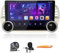 Boutons d'affichage Double CarPlay/Android Auto Autoradio FM Radio pour Fiat 500 2007-2015 Quad Core 2G+64G Navigation Stéréo Pad Tablet GPS 10.1 QLED Écran Tactile Headunit Joueur