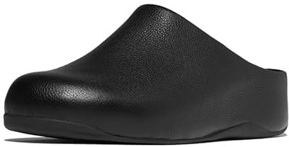 Fitflop Women's Shuv - Leather Clogs, Black Black 001, 6 UK