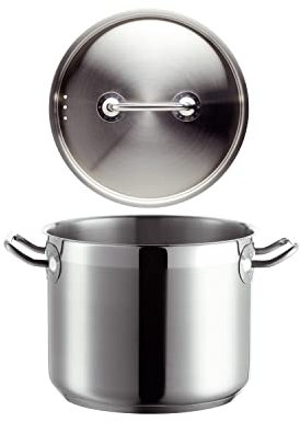 Mäser 926098 Professional I Gemüsetopf mit Deckel, Ø 20cm, Edelstahl 18/10, silber (1 Stück)