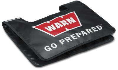 WARN 91575 Winch Damper with Rigging Accessory Storage Pocket and Reflective Strips, Black