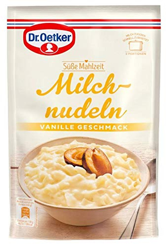 Dr. Oetker Süße Mahlzeit Milchnudeln Vanille-Geschmack, 116 g Dr. Oetker Milchnudeln für eine einfache und schnelle Zwischenmahlzeit