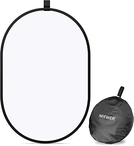 Neewer Fotografie Lichtstudio Reflektor Pop-Out Faltbarer Diffusor Weiche Disc Ring mit Tragetasche für Studio und Portrait Outdoor Fotografie Produkt Videoaufnahme (23,6 x 35 Zoll)