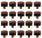 MagiDeal Professionell Schraubleder Queueleder Billard Zubehör 12mm, 20er / Set