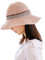 WITERY Trendy Women's Sun Hat Summer Straw Cap for Women Adjustable Summer Panama Fedora Wide Brim UPF 50+ Foldable Straw Beach Hat for Walking Fishing Travelling Pink