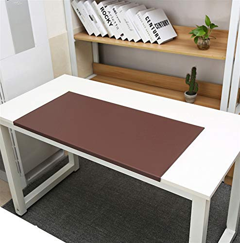 SK Studio sous-Mains Bureau en Cuir PU, Tapis de Souris Grand Imperméable, Antidérapant Verrouillage du Bord, pour Ordinateurs et Ordinateurs Portables Café Noir 80x40cm