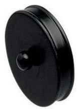 Jackson Woodturners Black Slim End Caps - Pair 54mm Diameter