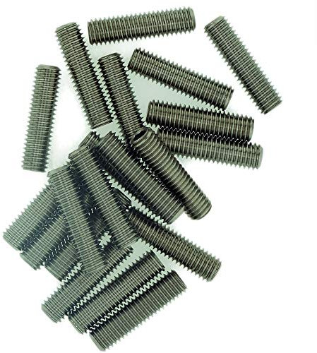 M2.5 (2.5mm x 10mm) Hex Socket Grub Screw (Flat Point) - Stainless Steel (A2) (Pack of 20)