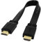 CABLEPELADO Cable HDMI 4K plano, Cable HDMI 2.0, Cable HDMI alta velocidad plano, 4K Ultra HD 2160p (60 Hz), Cable HDMI contactos dorados, Compatible PC, PS4, PS5, Xbox, Smart TV, Negro, 30 cm