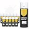 Pintura Spray 400ml para Metal/Madera/Plástico (Blanco Mate, 400 ml (Paquete de 12)