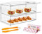 YMJOINMX Acryl-Vitrine, 2-lagig, Bäckerei, Gebäck, Vitrine, Einzelhandel, Thekengehäuse, Acryl-Vitrine, Donut-Vitrine, Kunststoffkoffer
