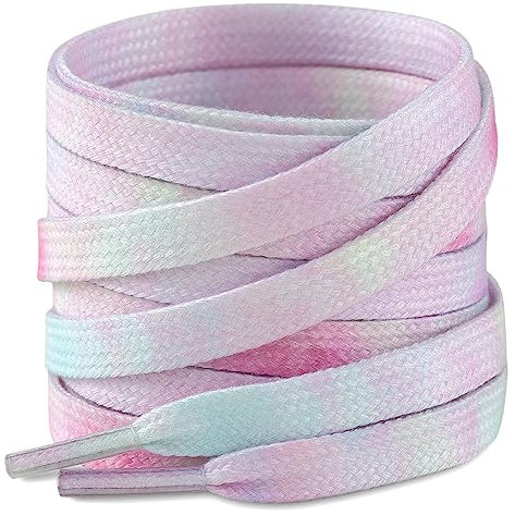 Stepace Lacci per Scarpe Piatti [2 Paia] Colorate Lacci per Scarpe da Ginnastica - Larghezza 8mm Magic Purple-120